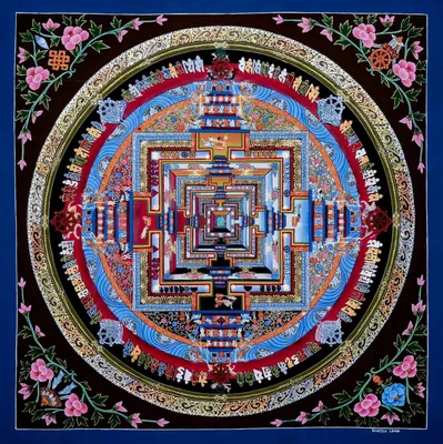 THE KALACHAKRA MANDALA | Boudha Stupa Thanka