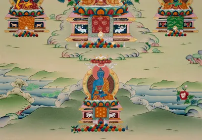 VAIROCANA BUDDHA THANKA PAINTING | Boudha Stupa Thanka