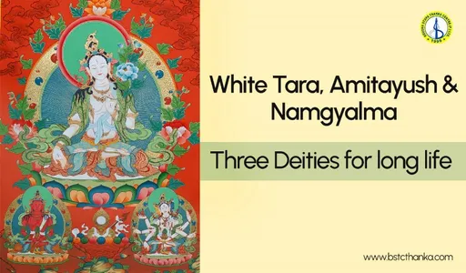 Three Long-Life Deities: White Tara, Amitayus and Namgyalma