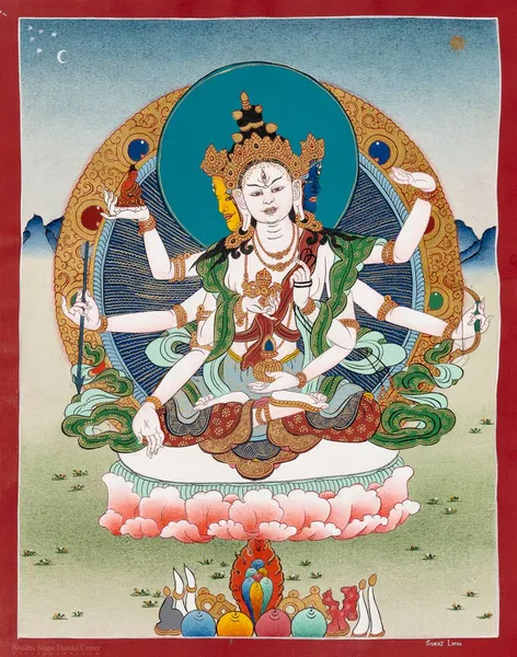 TRADITIONAL NAMGYALMA BUDDHIST THANGKA