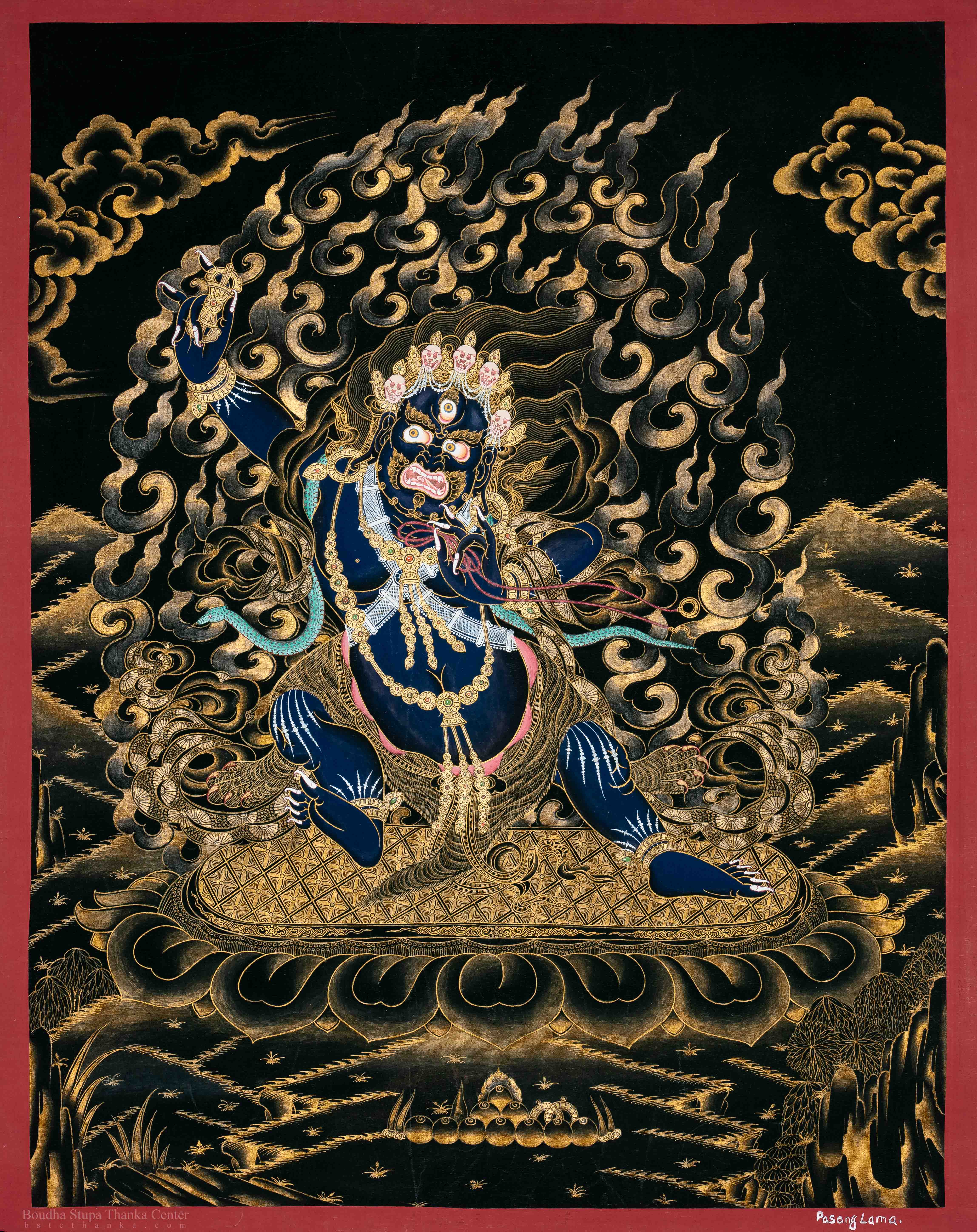 Vajrapani Thangka painting