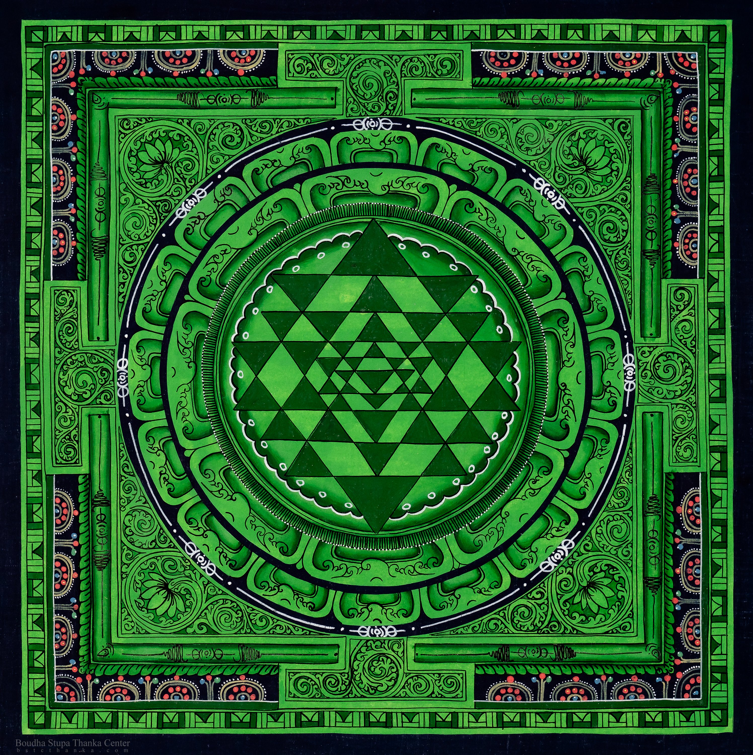 Shree yantra Mandala Thangka Painting